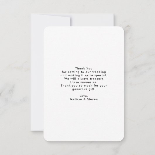 Romantic Turquoise Tropical Beach Wedding Bedankt (Achterkant)