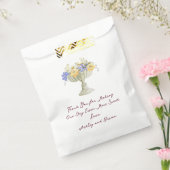 Romantic Tuscan Garden Urn with Flowers Wedding Bedankzakje (Gezegeld)