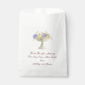 Romantic Tuscan Garden Urn with Flowers Wedding Bedankzakje (Voorkant)