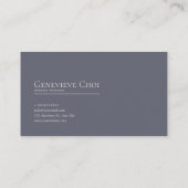 Romantic Twilight Floral and Starry Mountain Lake  Visitekaartje (Achterkant)