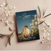 Romantic Typografie Foto Save the Date