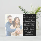 Romantic Uitnodiging tot weduwschap (Staand voorkant)