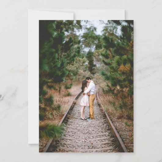 Romantic Uw Fotowijn dacht sparen de Kaart van de (Achterkant)