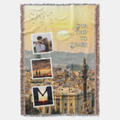Romantic Vacation Photo Collage Design Deken (Voorkant Verticaal)