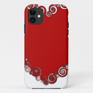 Romantic Valentijn Love Heart Red iPhone 11 Hoesje