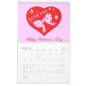 Romantic Valentijns Agenda 2009 Kalender (Feb 2027)