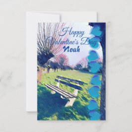 Romantic Valentijnsdag Heart Garden Bench voor hem