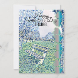 Romantic Valentijnsdag Heart Garden Bench voor hem