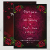 Romantic Valentijnse Uitnodiging (Voorkant / Achterkant)