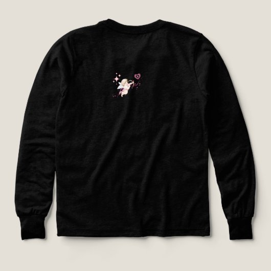 Romantic Valentine Art with Pink Heart Glow (Achterkant)