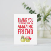 Romantic Valentine for Friend - Fruits for Vegan Briefkaart (Staand voorkant)