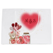 Romantic Valentine Gift Bag Groot Cadeauzakje (Voorkant)