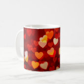 Romantic Valentine Heart Pattern Koffiemok (Voorkant links)
