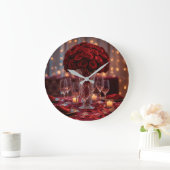 Romantic Valentine Personalized Wall Clock  Grote Klok (Huis)