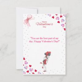 Romantic Valentine’s Day Card – You Are the Best P Bedankkaart