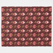 Romantic Valentine’s Day Fleece Blanket Deken (Voorkant (Horizontaal))