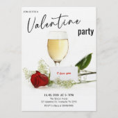 Romantic Valentine’s Day Party Kaart (Voorkant)
