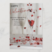 Romantic Valentine’s Day Party Kaart (Voorkant)