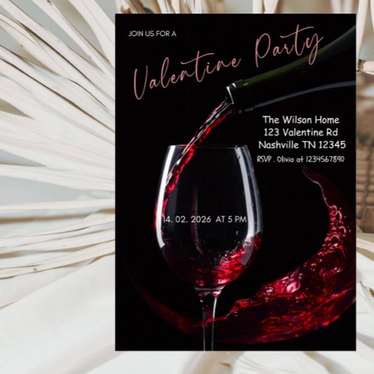 Romantic Valentine’s Day Party Kaart