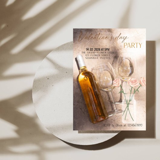 Romantic Valentine’s Day Party Kaart