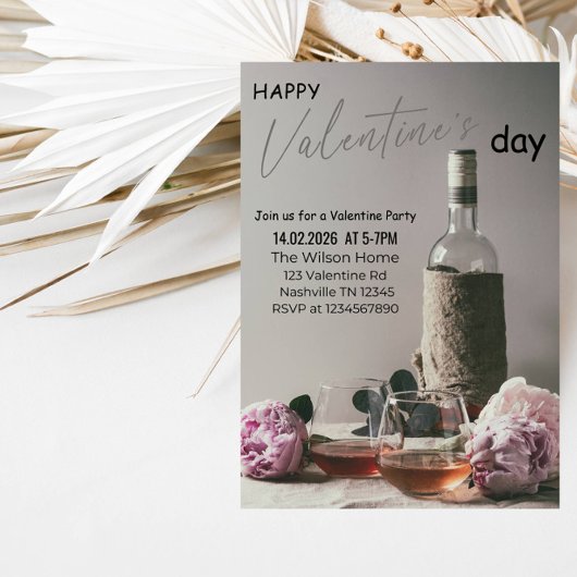 Romantic Valentine’s Day Party Kaart