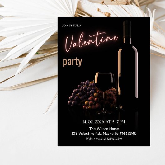 Romantic Valentine’s Day Party Kaart