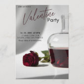 Romantic Valentine’s Day Party - Modern Love Theme Kaart (Voorkant)