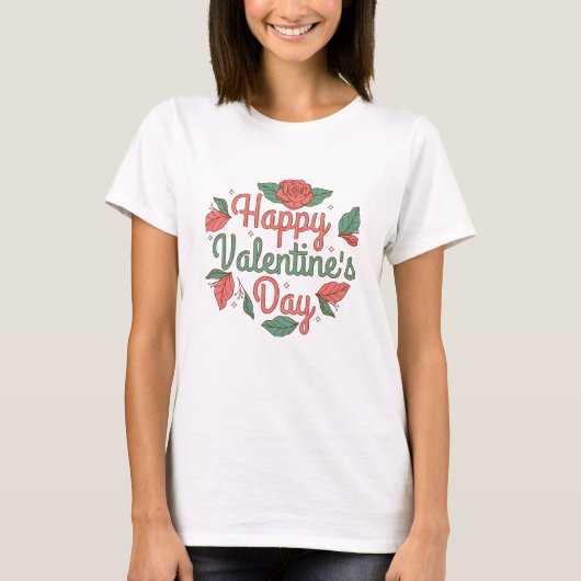 Romantic Valentine’s Day Quote T-shirt (Voorkant)