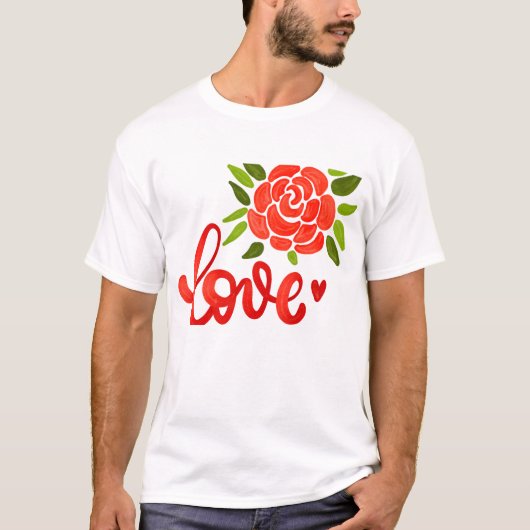 Romantic Valentine’s Day Quote  T-shirt (Voorkant)