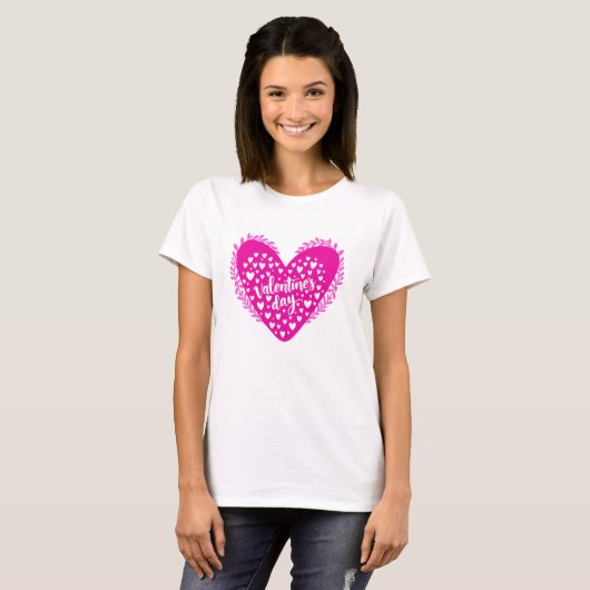 Romantic Valentine’s Day Quote  T-shirt (Voorkant volledig)