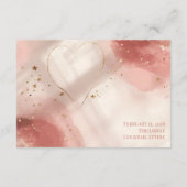 Romantic Valentine’s Details Card – Blush & Gold Informatiekaartje (Achterkant)