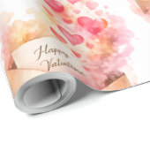 Romantic Valentine Wrapping Paper Love Envelope  Cadeaupapier (Rol Hoek)