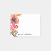 Romantic van het bureau van Waterverf Bouquet Post-it® Notes (Voorkant)