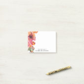 Romantic van het bureau van Waterverf Bouquet Post-it® Notes (Op bureau)