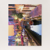Romantic Venetië , Italië , Alley op Sunset Legpuzzel (Verticaal)