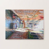 Romantic Venice Canal met brug en boot, Italië Legpuzzel (Horizontaal)