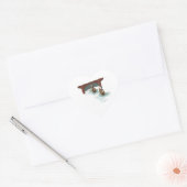 Romantic Venice Gondolas Wedding Hearts Hart Sticker (Envelop)
