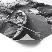 Romantic Venice Italië Gondola Canal Ride Poster (Hoek)