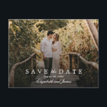 Romantic Verloving Foto bewaart de datum van het h Briefkaart<br><div class="desc">Romantic Verloving Foto bewaart de datum van het Briefkaart</div>