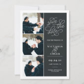 Romantic-verzoek | Foto Collage Save the Date (Voorkant)