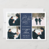 Romantic-verzoek | Foto Collage Save the Date (Voorkant)