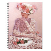 Romantic Victoriaans Lady Notitieboek (Voorkant)