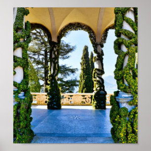 Romantic Villa del Balbianello, Lake Como, Italië Poster