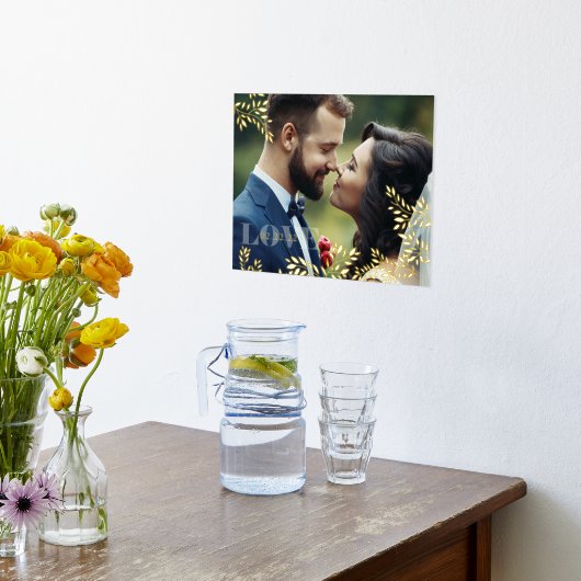 Romantic Vines Weddenschap Date Folie Afdrukken (Laag (Keuken))