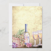 Romantic Vineyard Winery Wine Wedding Kaart (Achterkant)