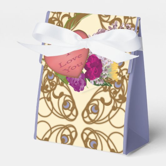 Romantic Vintage Valentine Bedankdoosjes (Voorkant Zijde)