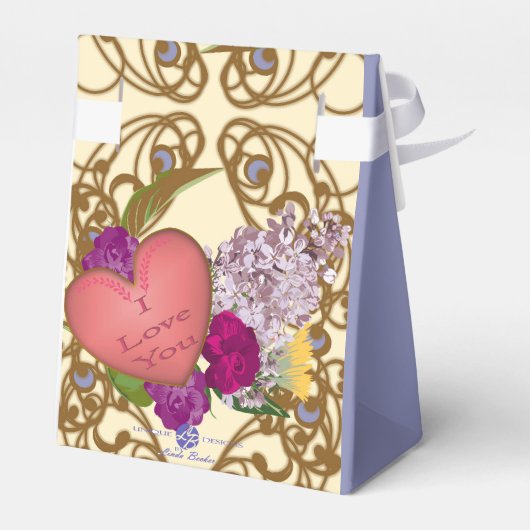 Romantic Vintage Valentine Bedankdoosjes (Achterkant)