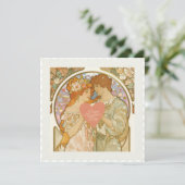 Romantic Vintage Valentine's Day Feestdagenkaart (Staand voorkant)