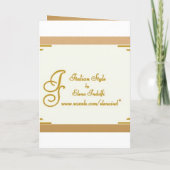 Romantic Vintage Wedding Invitation (Achterkant)