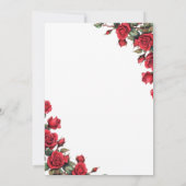 Romantic Vintage Wedding Invitation Kaart (Achterkant)